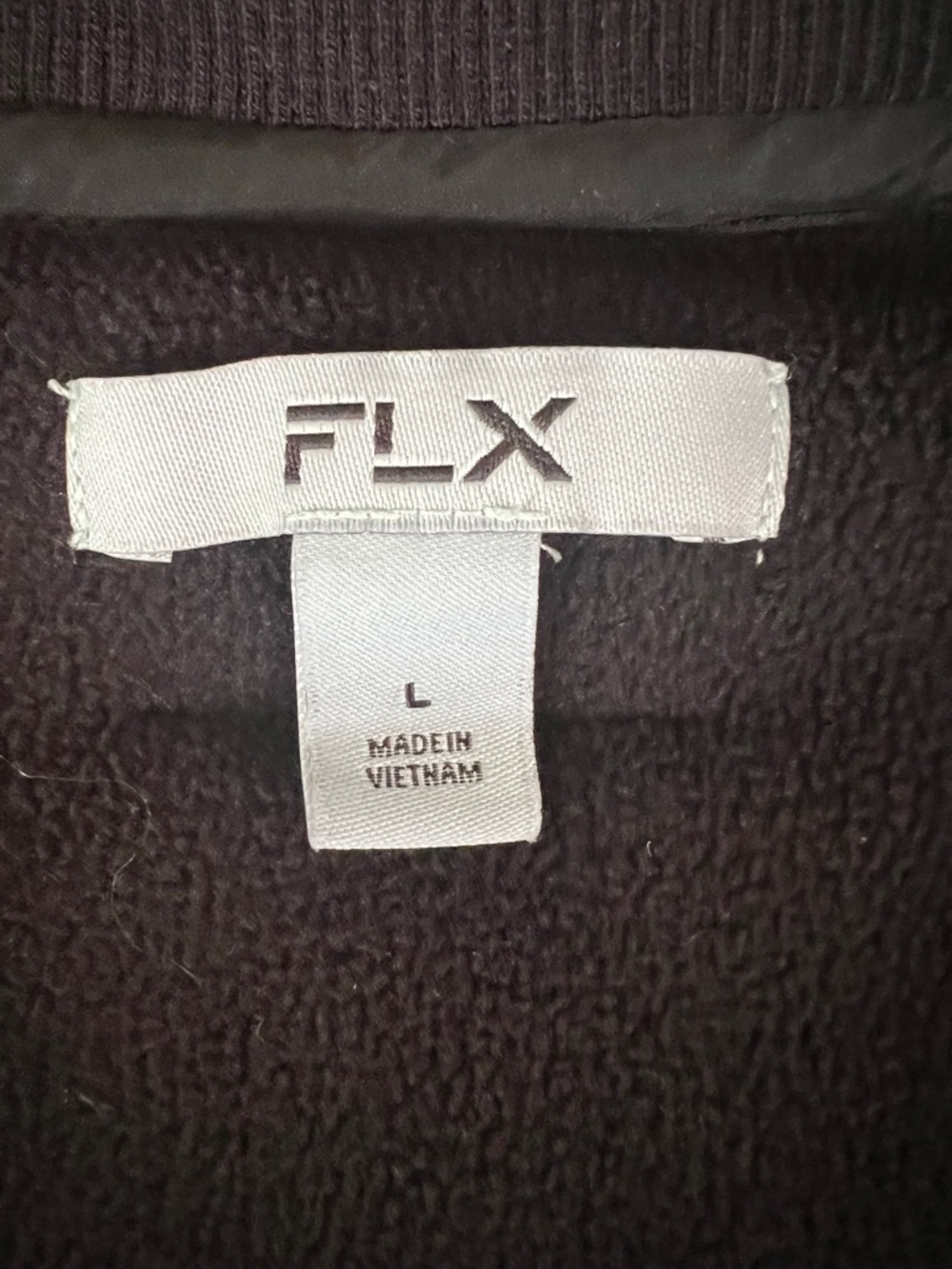 FLX Women’s Black Sherpa Fleece Vest - Cozy Layering Vest - Picture 2 of 2